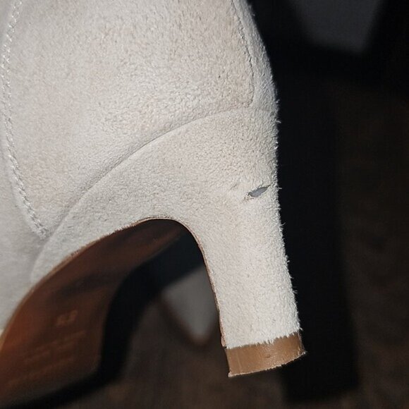 Aquatalia Italy Pointed Toe Ankle Zip Heels Size 5.5 - Picture 7 of 11